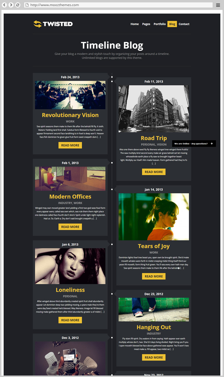 timeline theme