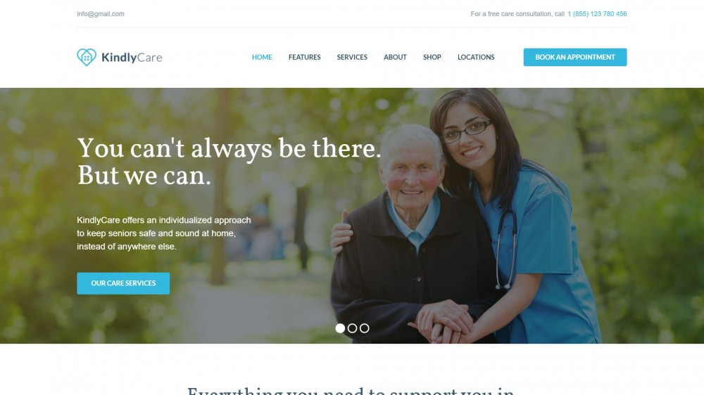 Elder Care Website Templates