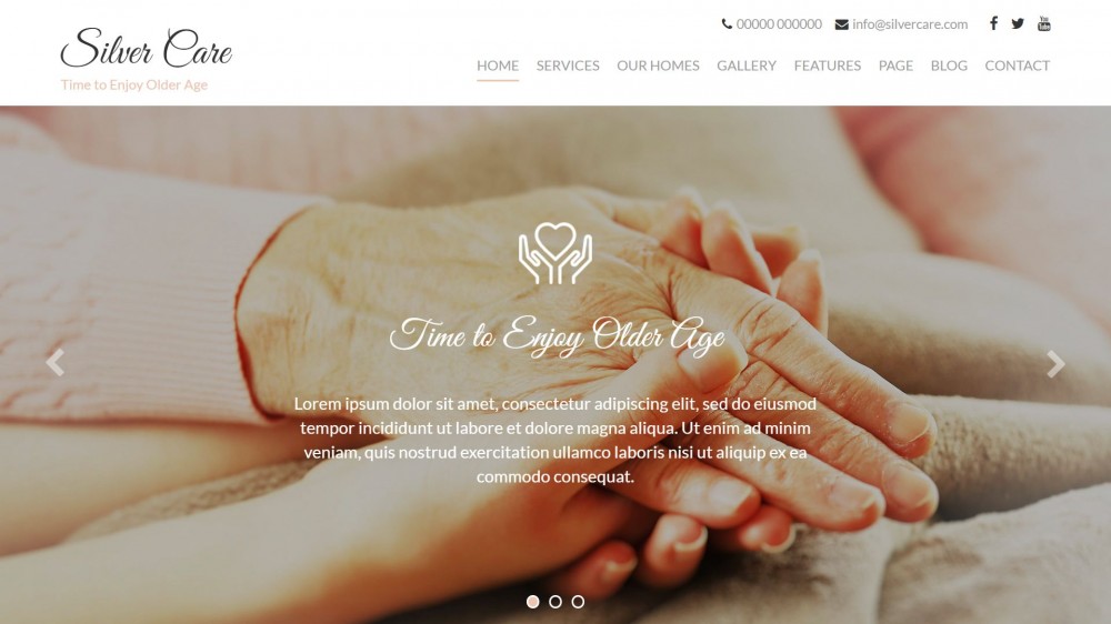 Elder Care Website Templates