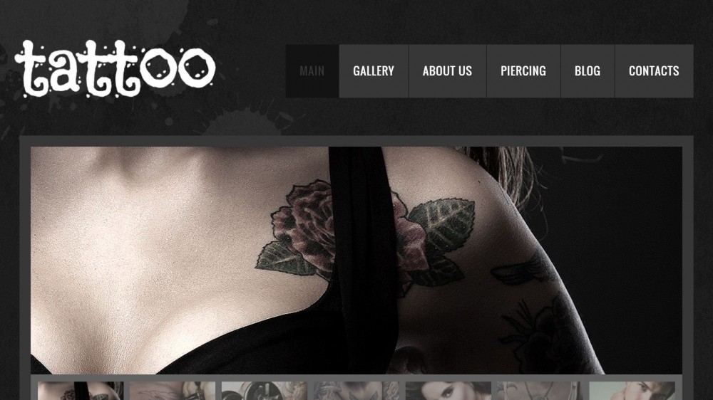 Tattoo Salon WordPress Theme