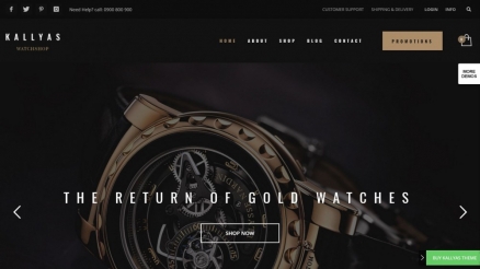 The Biggest WooCommerce Themes Collection for Watches Shops