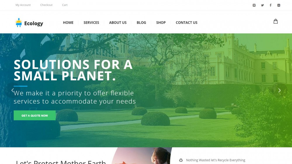 20+ Nature, Environment WordPress Themes