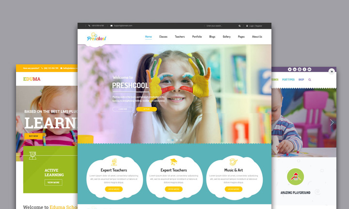 25+ Colorful, lovely & youthful WordPress themes for kindergartens, childcare centers & preschools
