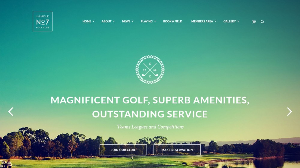 The Biggest Collection with WordPress Themes for Tennis & Golf Clubs