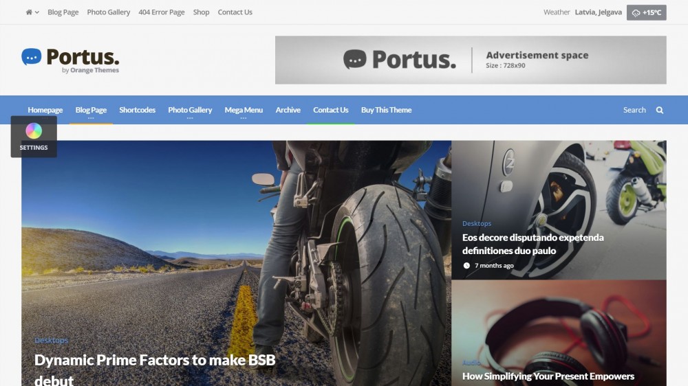 Portus - Sports Magazine WordPress Theme