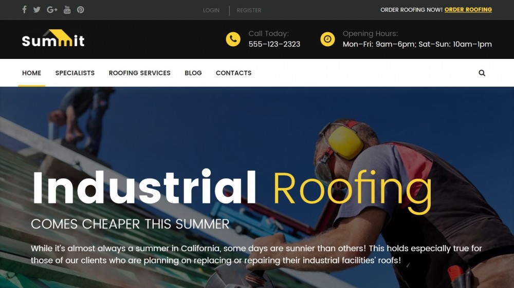 Roofing & Flooring WordPress Themes