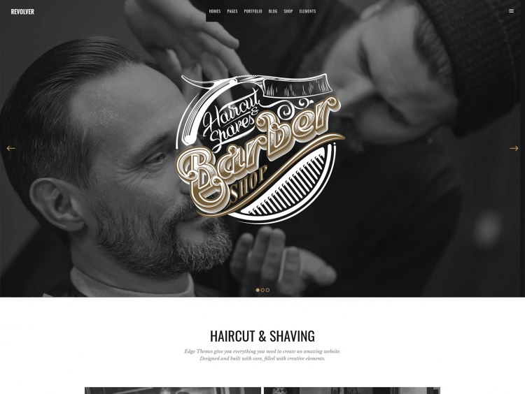 Revolver – Tattoo Studio and Barbershop Theme