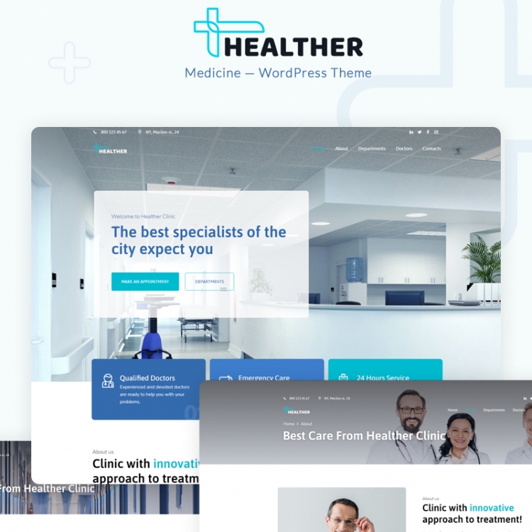 Healther - Medical Services WordPress Theme