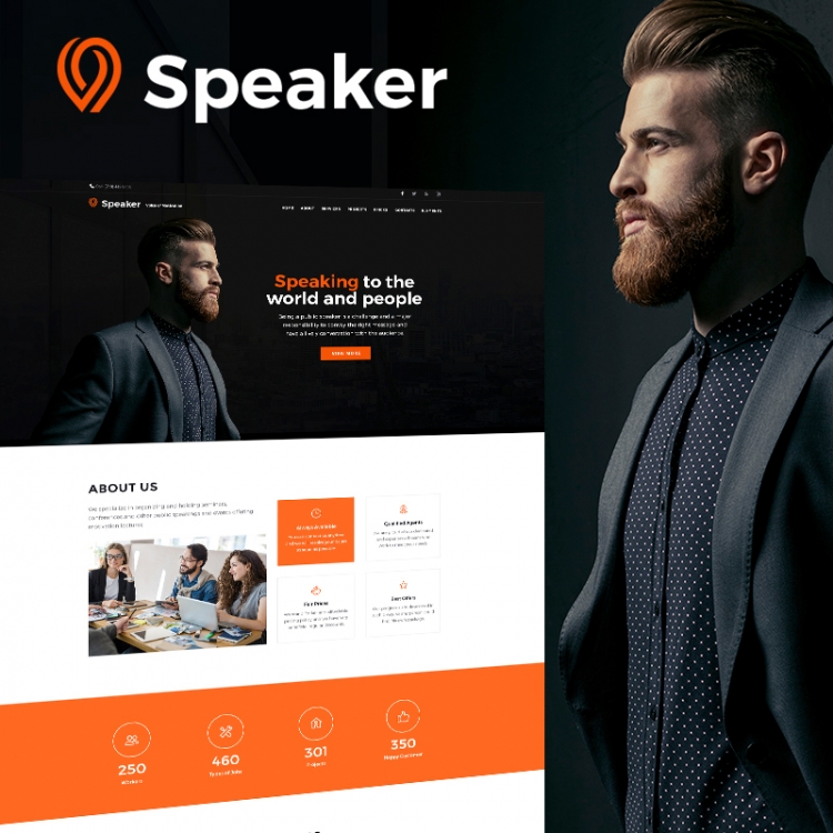 Speaker - Life Coach WordPress Theme